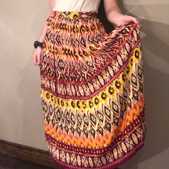 Flowy Colorful Skirt Sz. S - Picture 3 of 7